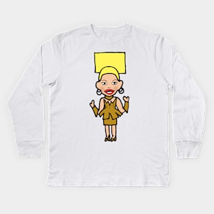 Miz Cracker - Junglhouse Chibi Kids Long Sleeve T-Shirt